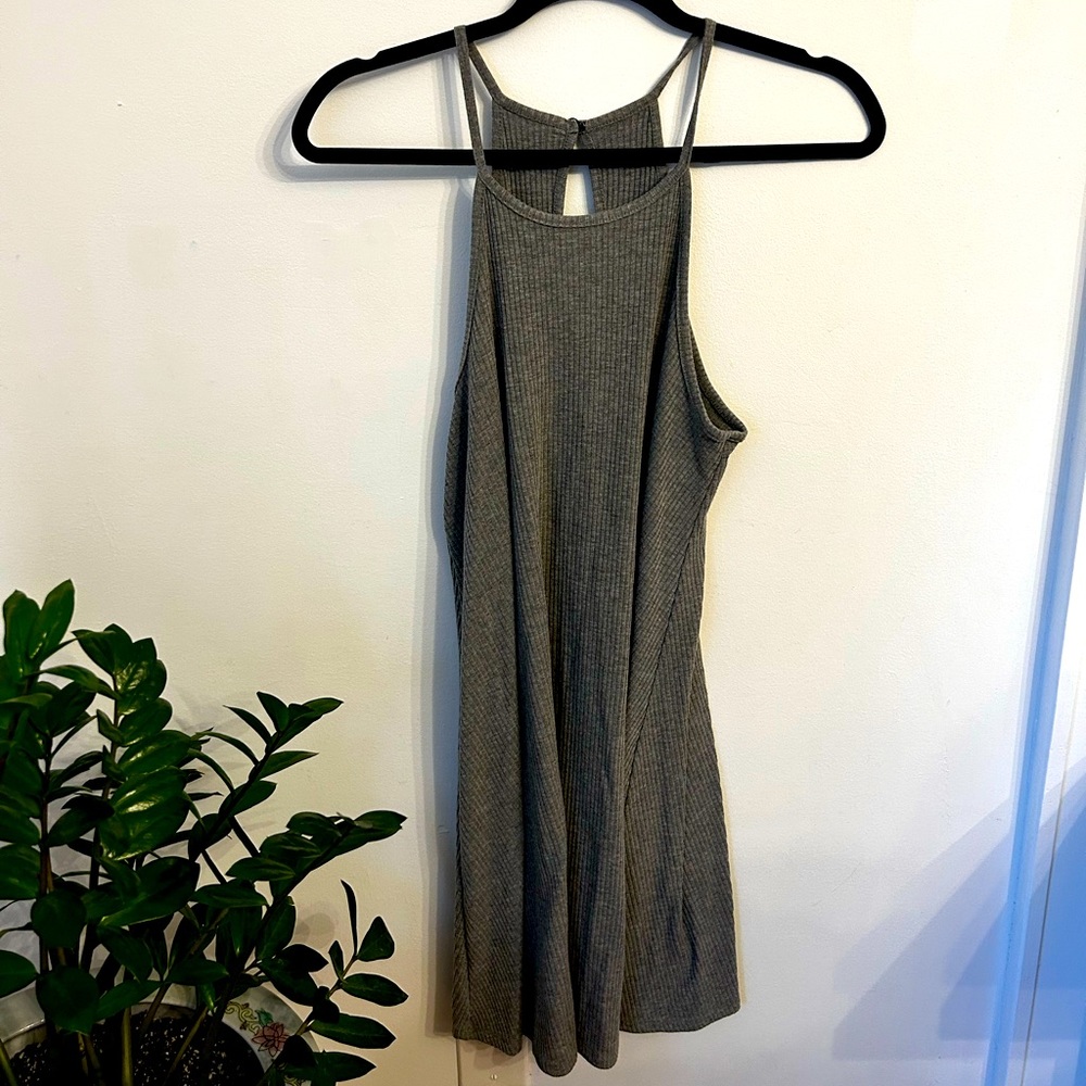 Grey tank shift dress